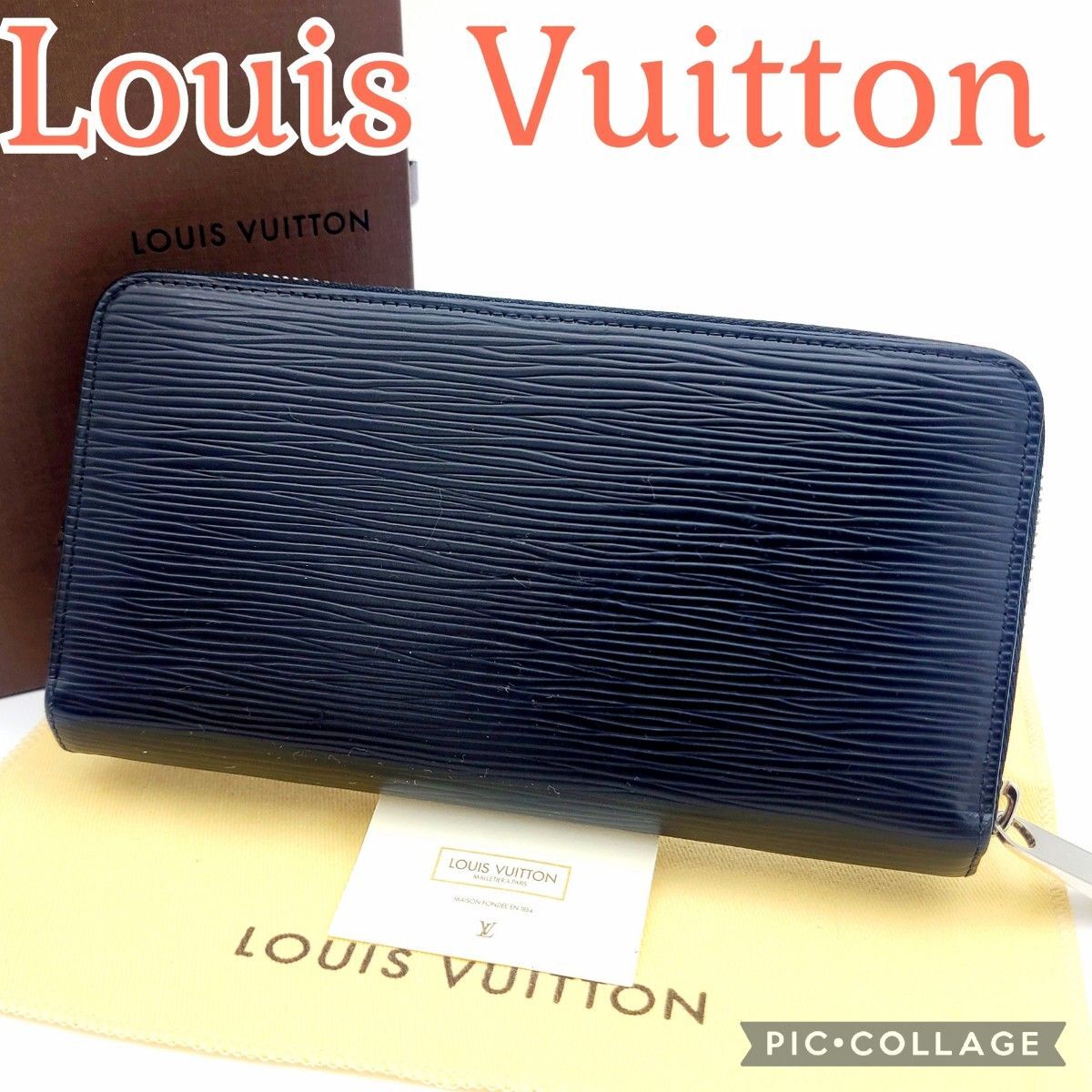 美品 ルイヴィトン エピ ジッピーウォレット 長財布 ノワール 箱 M60072 □美品□IC□ ルイヴィトン ジッピーウォレット 長財布 財布