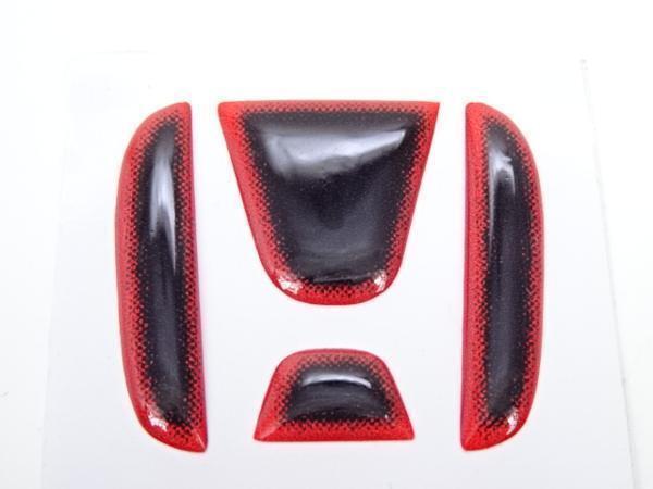 ホンダ　ステアリング ヒート　レッド　エンブレム　シート　カバー　シール　フリード　フリードスパイク　CR-Z_画像1