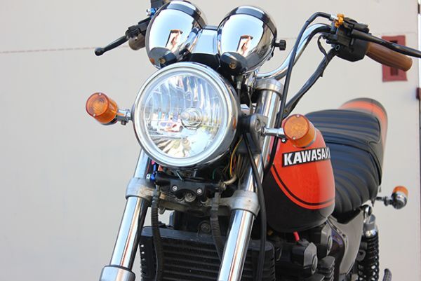 180 ヘッドライト メッキ イエロー ガラス 新品 汎用 ZRX400 ゼファー400χ Z750FX Z400FX ZR-7 Z400gp ゼファー750 GRZ400F