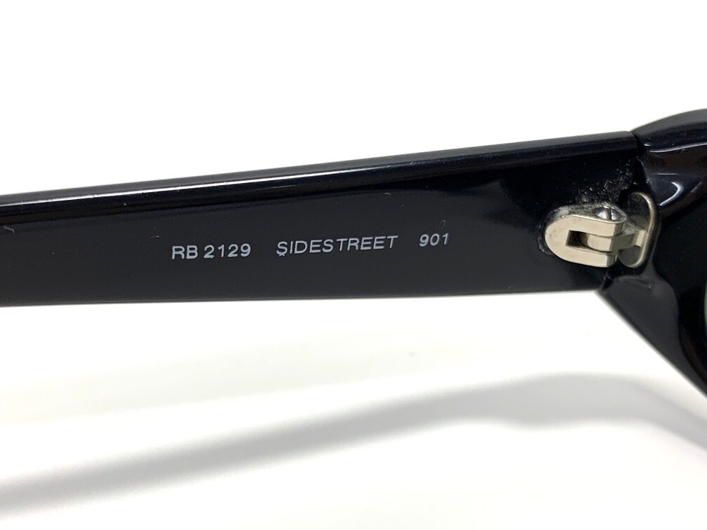 Ray-Ban レイバン サングラス RB 2129 SIDESTREET 901 【中古】 ブラック 黒 ケース付き 紫外線対策 日除け AEN9311GI
