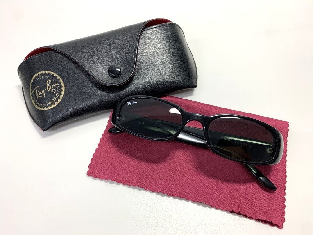 Ray-Ban レイバン サングラス RB 2129 SIDESTREET 901 【中古】 ブラック 黒 ケース付き 紫外線対策 日除け AEN9311GI