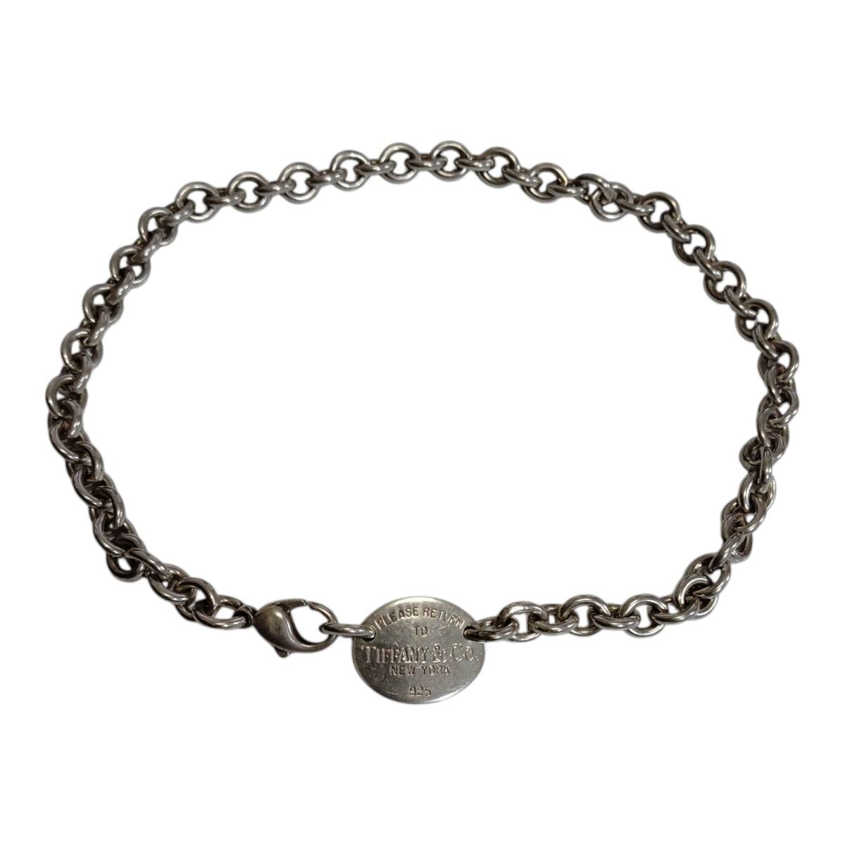 【中古品】 TIFFANY&Co. ティファニー リターントゥ オーバル チョーカー ネックレス SV925 アクセサリー 本體のみ W91303RD