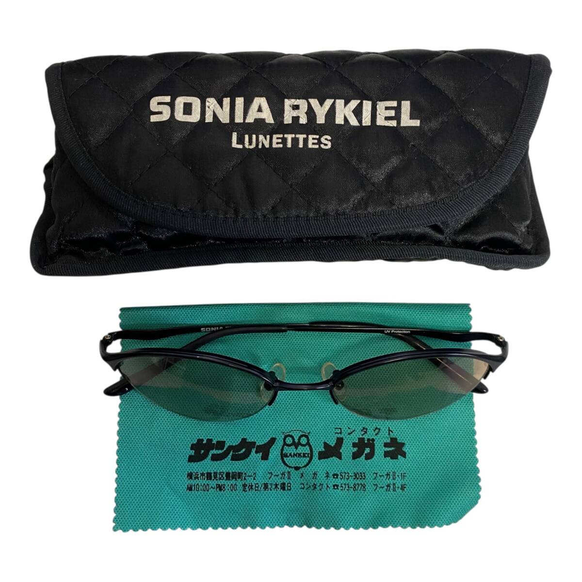 【中古品】 SONIARYKIEL ソニアリキエル サングラス 66-0056 レンズ ブラウンカラー レディース ポーチ付き W91436RD