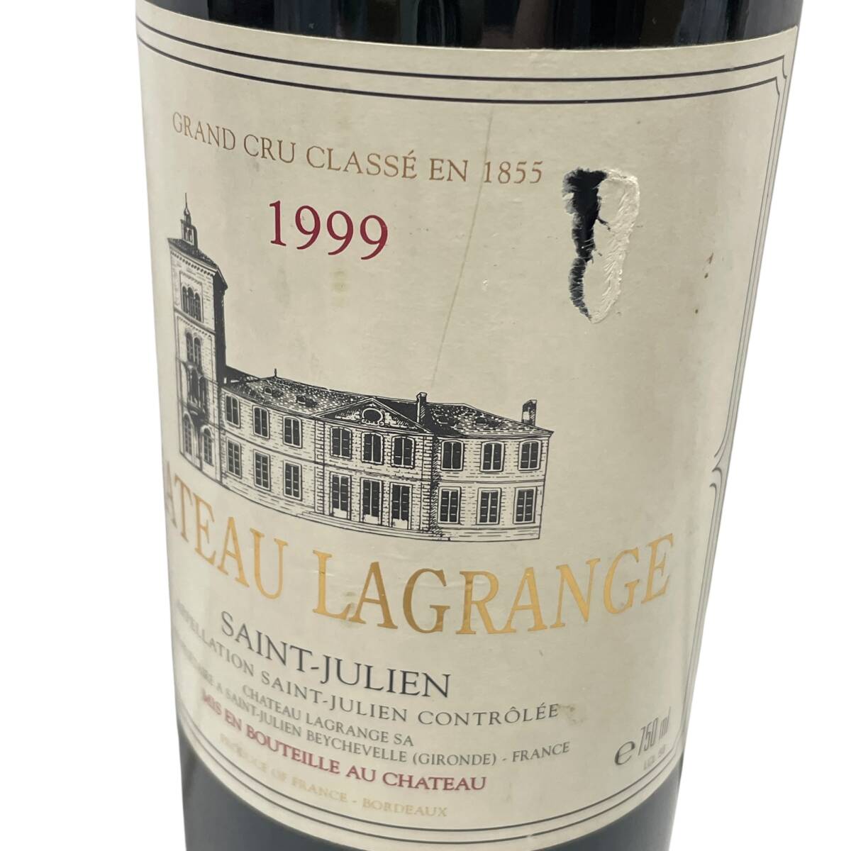 ◆未開栓◆ CHATEAU LAGRANGE シャトーラグランジュ 1999 サンジュリアン 赤ワイン 果実酒 お酒 13% 750ml 1297g 本體のみ V91819NL