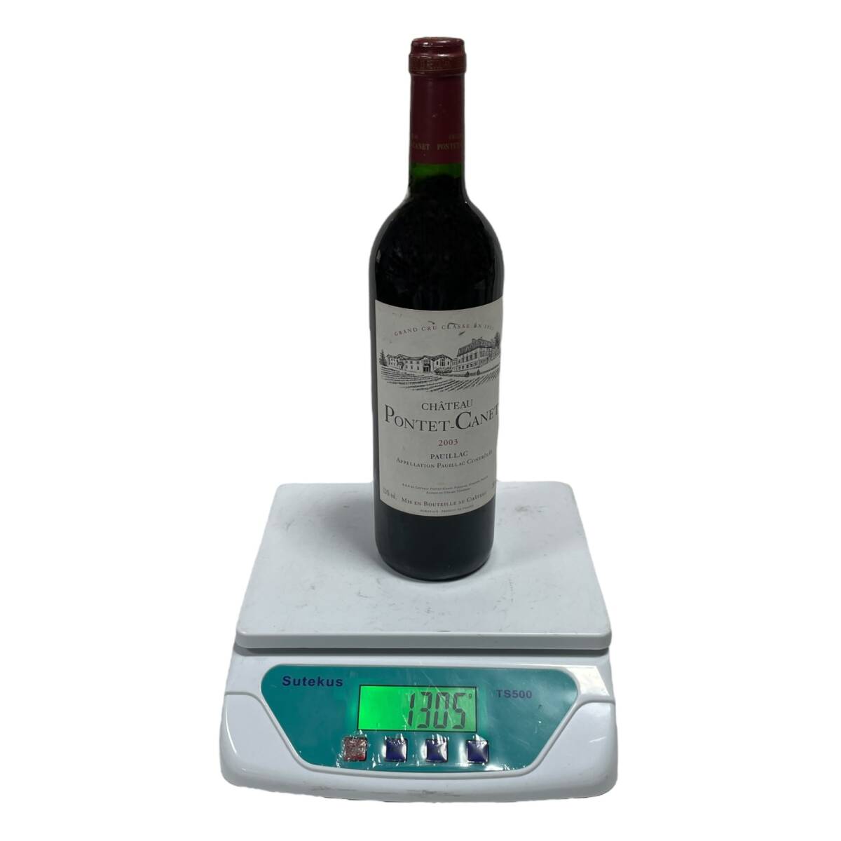 ◆未開栓◆ Chateau PONTET CANET シャトーポンテカネ 2003 ポイヤック 赤ワイン 果実酒 お酒 13% 750ml 1305g 本體のみ V91820NL