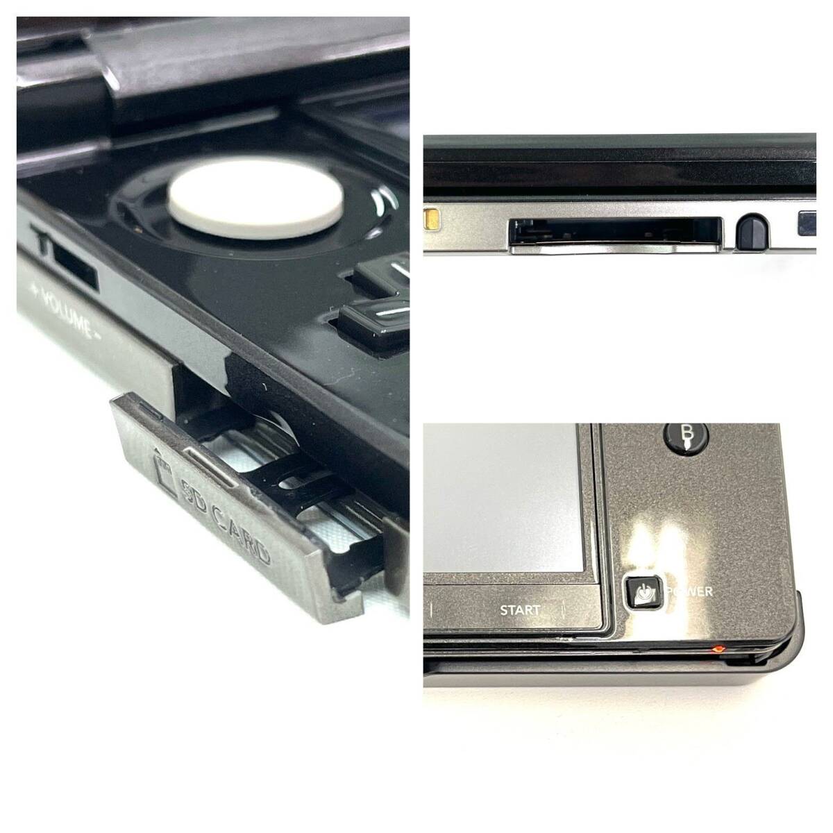 ☆動作確認済☆NINTENDO 3DS CTR-001 任天堂 ニンテンドー コスモブラック 付屬品付 ゲーム（SMR9443SM）