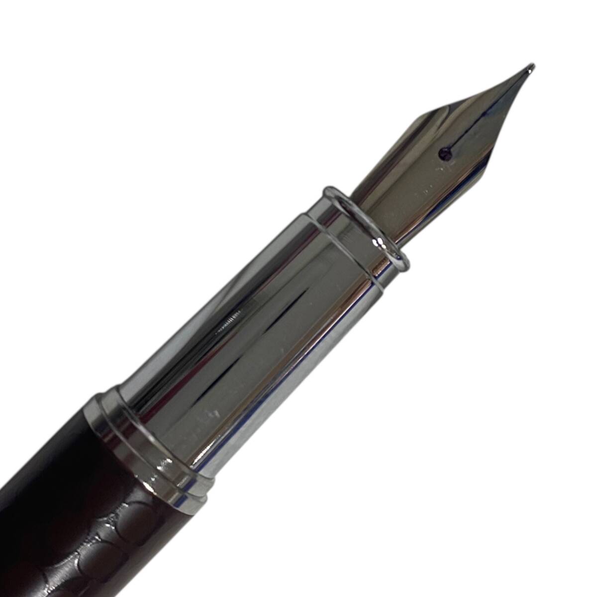 【中古品】COACH コーチ シグネチャー 万年筆 筆記用具 文房具 ブラウン系×シルバー 筆記未確認　A91956RL_画像6