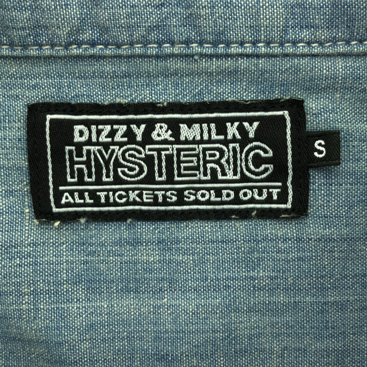 ◎中古品◎ヒステリックグラマー デニムシャツ 長袖 サイズS 青系 tsuEH91104COS