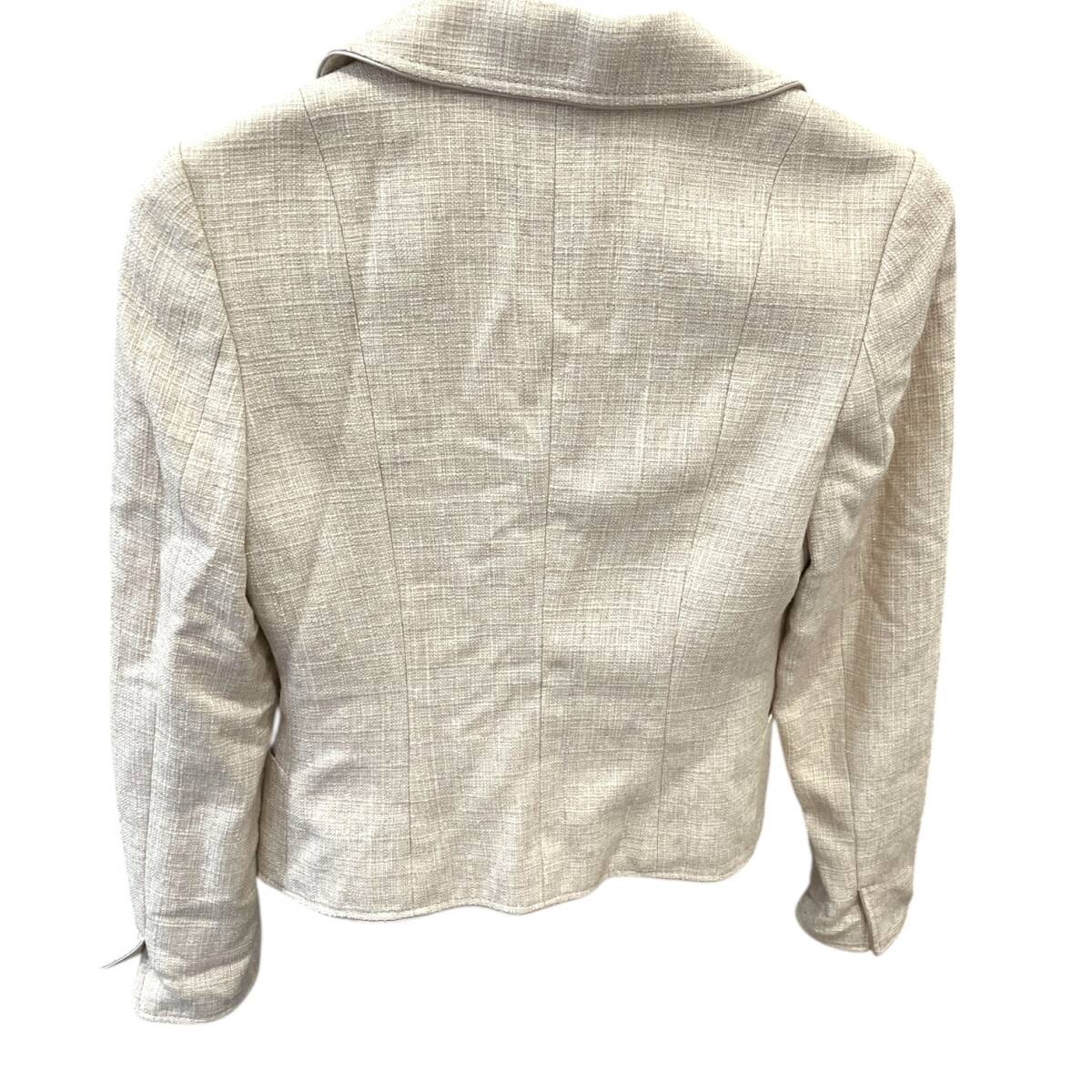 ■中古品■23區(qū) ラメツイード セットアップ 上下 ジャケット スカート 36サイズ レディース フォーマル ファッション ZE1169Z
