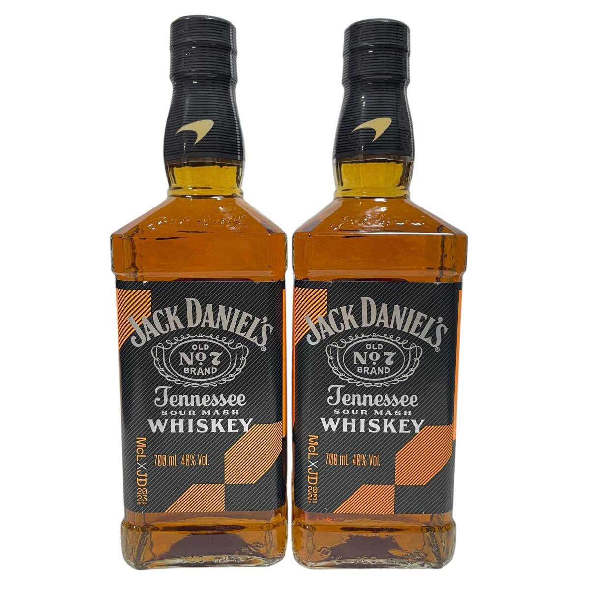 ◆未開栓◆Jack Daniel's ジャックダニエル ブラック マクラーレン 2023エディション 40度 700ml 1139g 2本 Q92811NL
