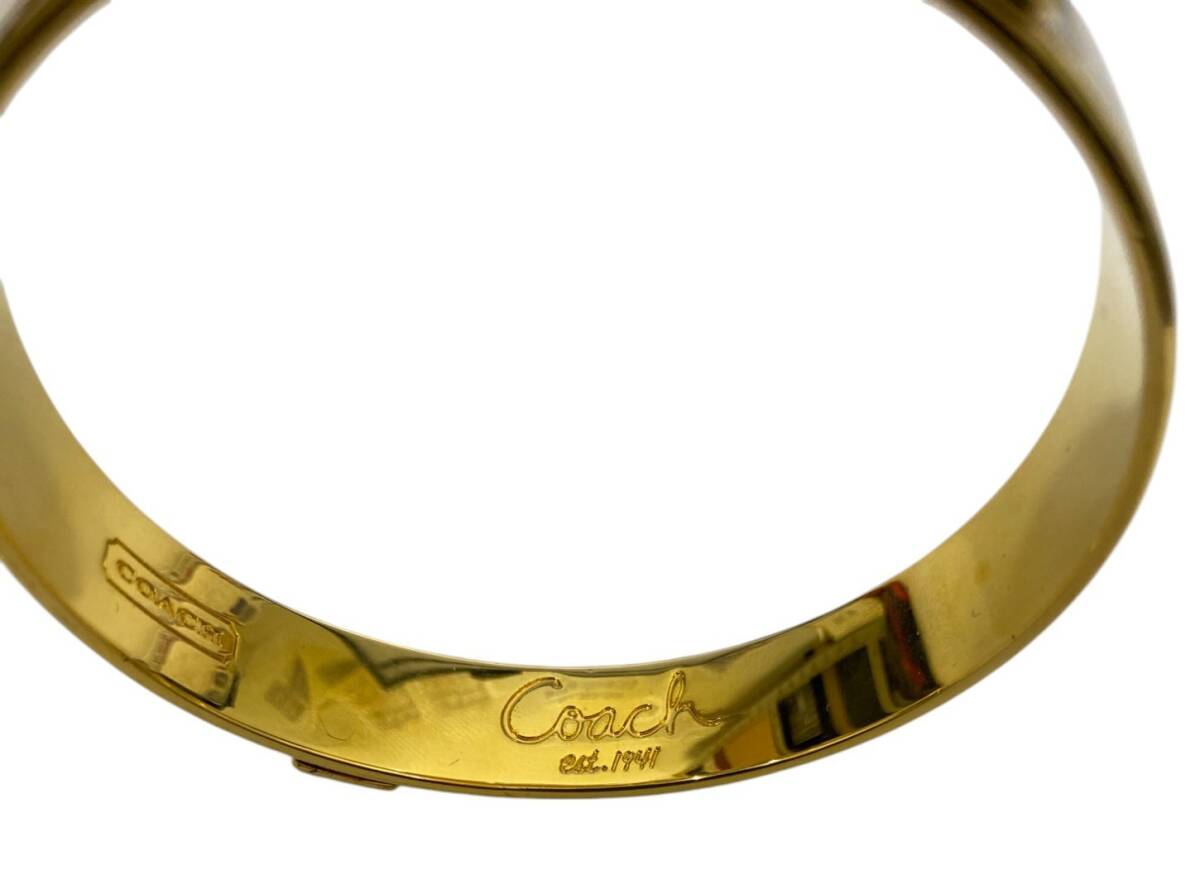 COACH コーチ シグネチャー バングル ブレスレット アクセサリー レディース 中古 SKH5539