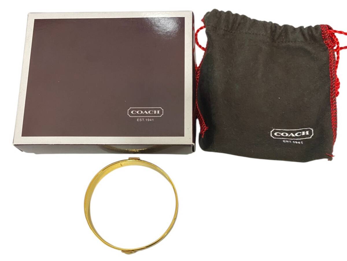 COACH コーチ シグネチャー バングル ブレスレット アクセサリー レディース 中古 SKH5539