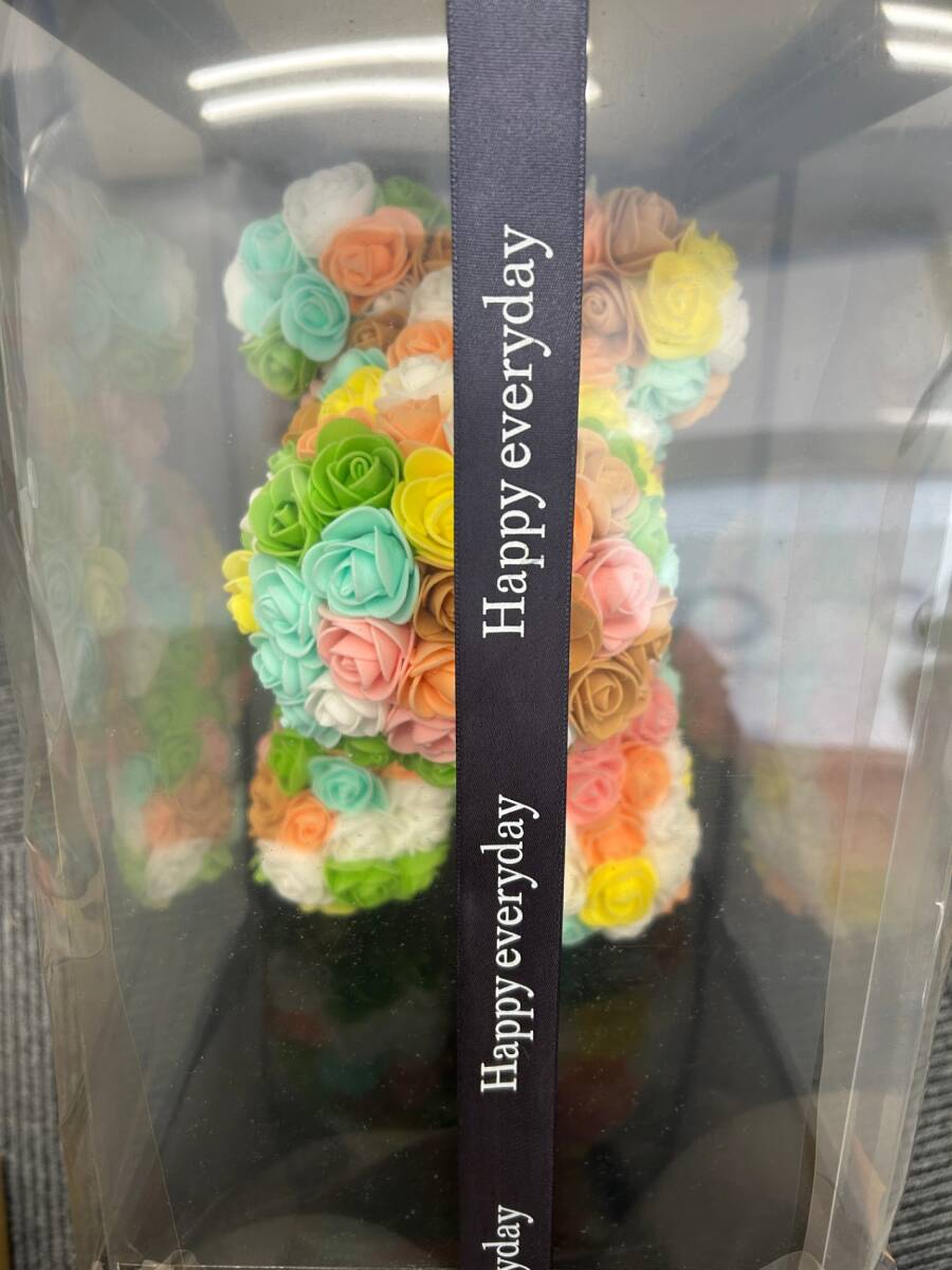 【未開封】 ローズドッグ フラワードッグ 造花 犬 カラフル 薔薇 バラ 置物 (FTM167FT)_画像3