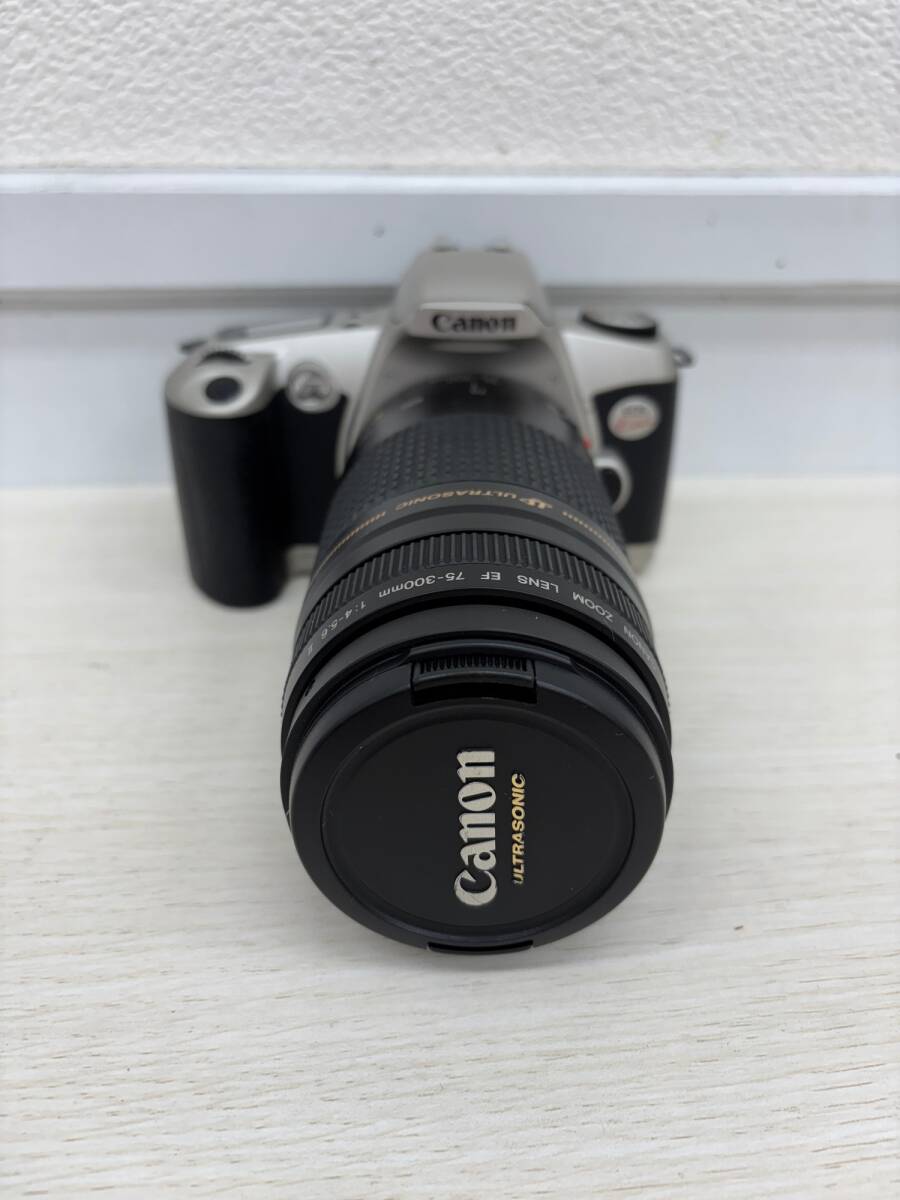 【中古品】動作未確認品　Canon キャノン EOS KISSフィルムカメラ 一眼レフ カメラ　レンズ 2點まとめ売りセット IST1606Y