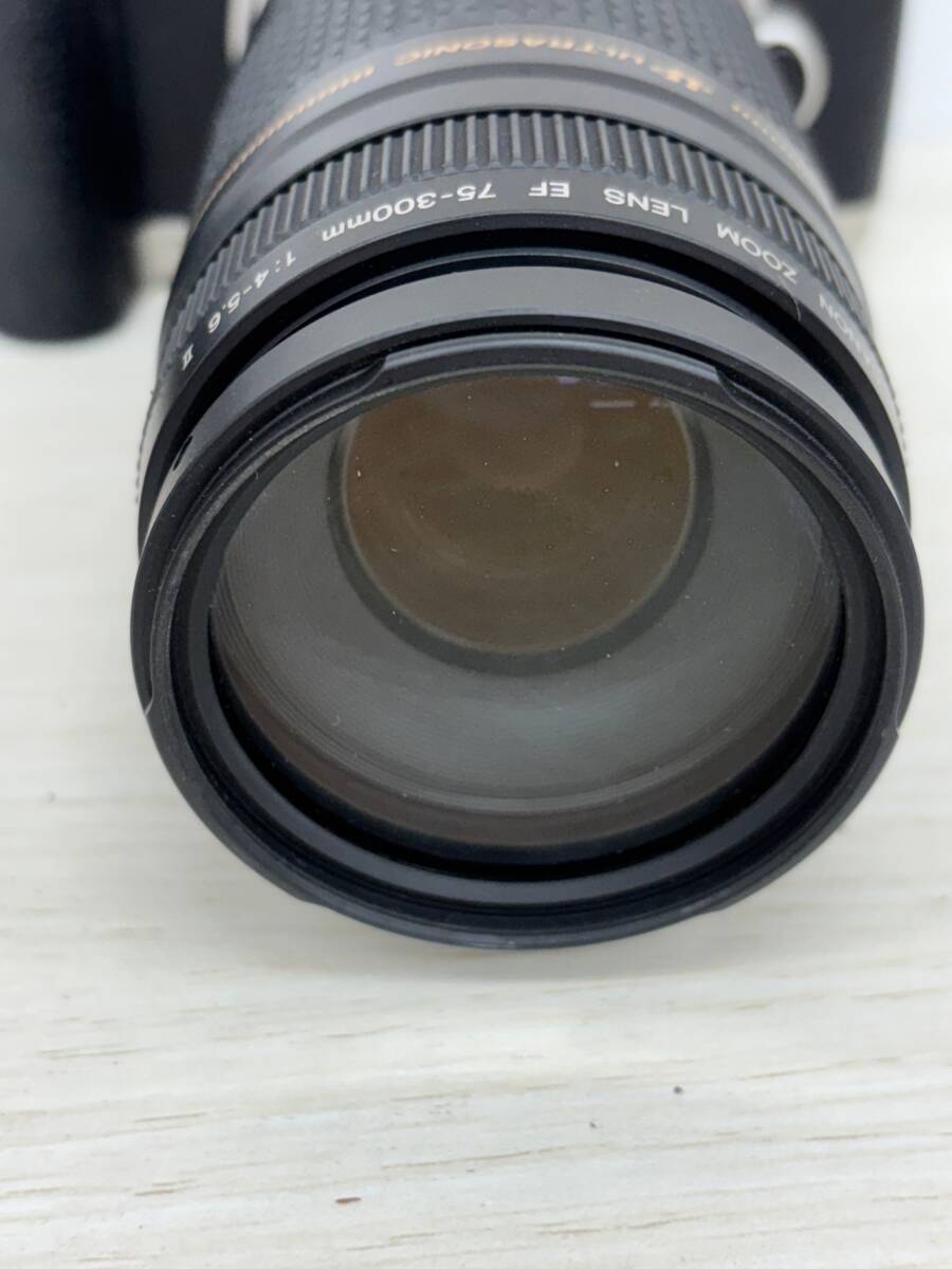 【中古品】動作未確認品　Canon キャノン EOS KISSフィルムカメラ 一眼レフ カメラ　レンズ 2點まとめ売りセット IST1606Y