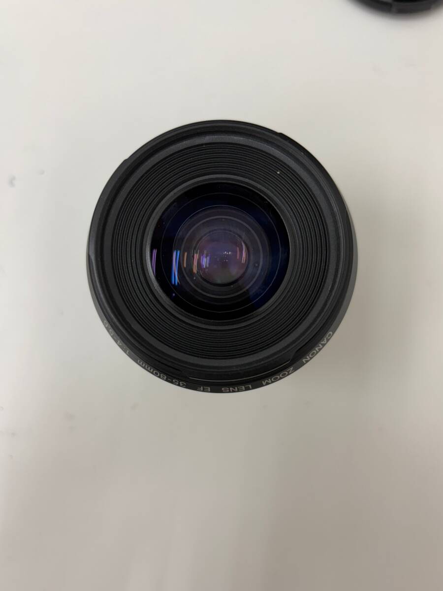 【中古品】動作未確認品　Canon キャノン EOS KISSフィルムカメラ 一眼レフ カメラ　レンズ 2點まとめ売りセット IST1606Y