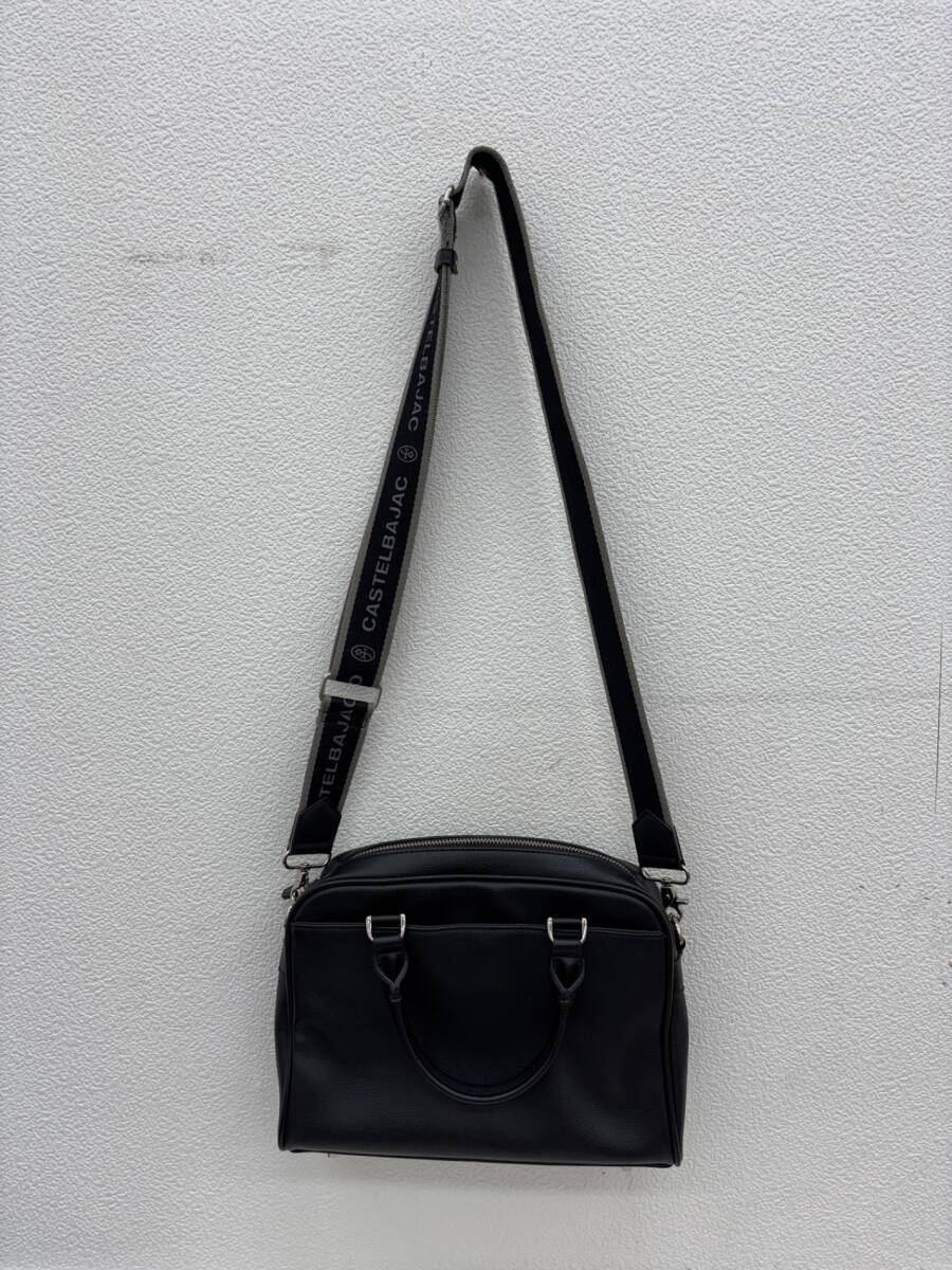 【中古品】CASTELBAJAC カステルバジャック メンズ Sorbet ソルベ ショルダーバッグ 黒 ブラック バッグ　DYT3657Y