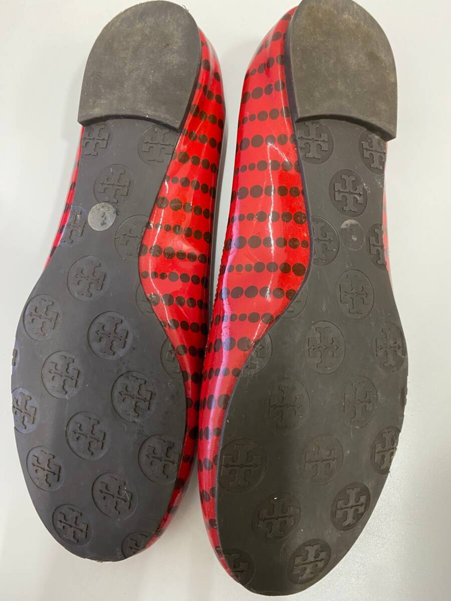 TORY BURCH Tory Burch туфли-лодочки 7M женский обувь обувь плоская обувь красный б/у SKD5495