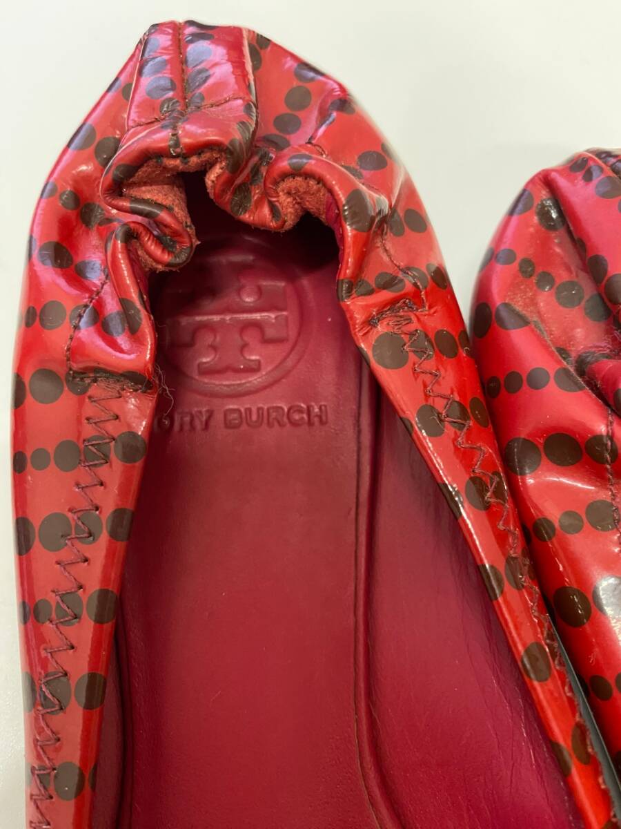 TORY BURCH Tory Burch туфли-лодочки 7M женский обувь обувь плоская обувь красный б/у SKD5495
