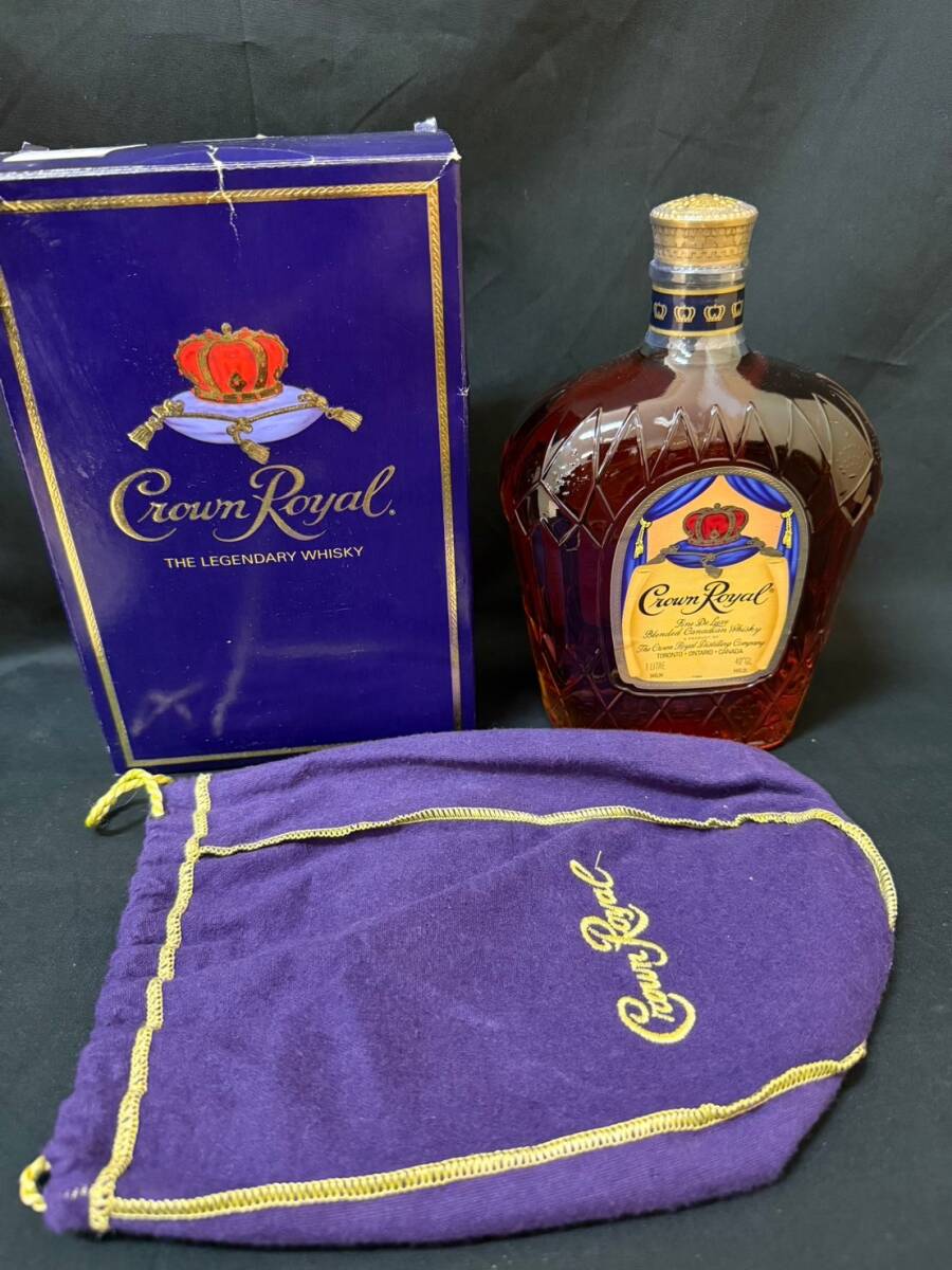 未開栓品　同梱不可　クラウンローヤル　ウイスキー　1000ml　40度　箱袋付き　ISTK2339S