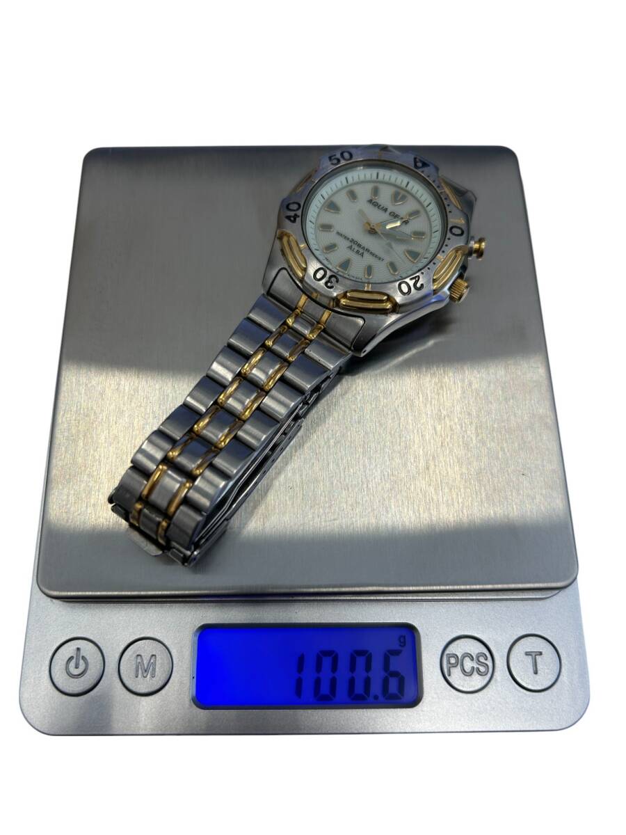 【稼働品】 SEIKO セイコー ALBA AQUA GEAR 20BAR ダイバー V671-6100 腕時(shí)計(jì) (FTM302FT)