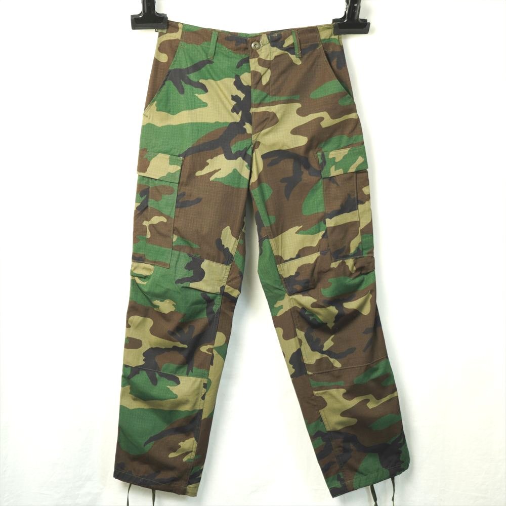 90s ビンテージ ミリタリー 米軍実物 BDUパンツ カーゴパンツ ウッドランド 迷彩 S-S PROPPER