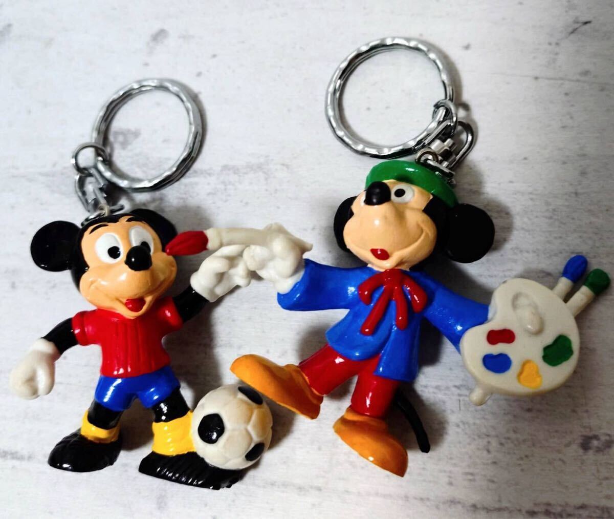 ディズニー ミッキー ブリーランド キーホルダー レトロ セット ○ Disney BULLY LAND ○ ディズニー ブリーランド ミッキー