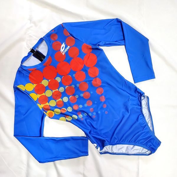  длинный рукав задний Zip купальный костюм M: внутренний L-XL соответствует ③.. вода лампочка наземный гимнастика триатлон .. купальный костюм Leotard Mizuno Arena скорость 