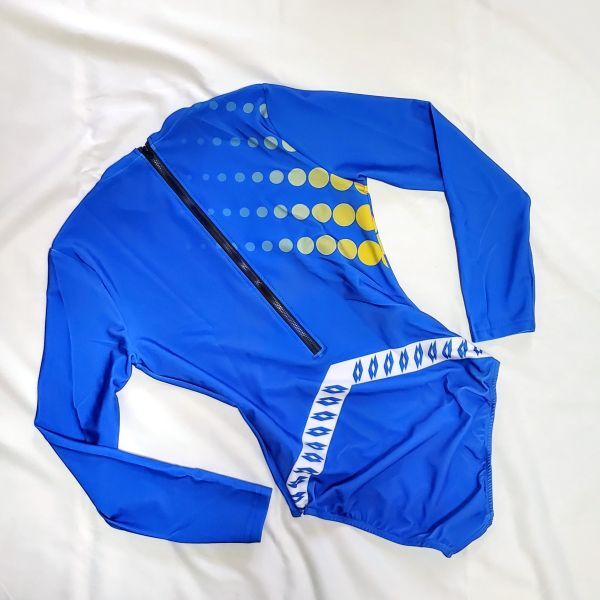  длинный рукав задний Zip купальный костюм M: внутренний L-XL соответствует ③.. вода лампочка наземный гимнастика триатлон .. купальный костюм Leotard Mizuno Arena скорость 