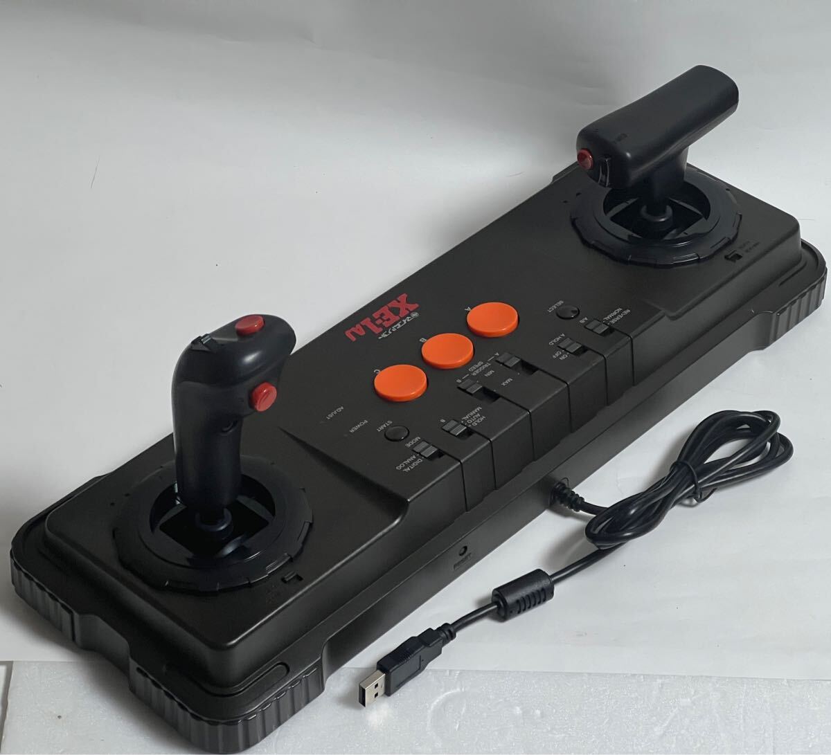  не использовался Cyber палочка XE-1AJ-USB microcomputer soft VERSION X68000 X68030 X68000z Mega Drive CYBER STICK радиоволны газета фирма цвет 