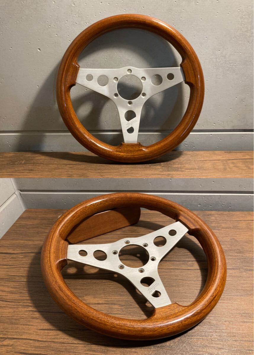 Amigoui ウッドステアリング 30.5Φ OBAオバmomoモモNARDIナルディitalvolantiPersonal 小徑 希少 當時物 舊車 JDM 街道レーサー GX71