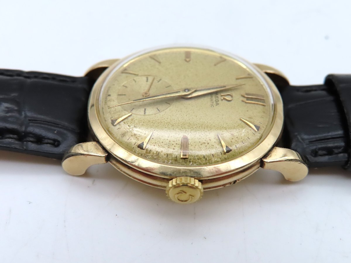 1 иен Omega 2402 GP Gold циферблат работа AT 21606