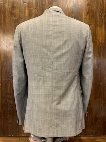 J302 メンズ ジャケット おしゃれ チェック 柄 BEAUTY&YOUTH UNITED ARROWS ユナイテッドアローズ グレー テーラード 2B 2釦 (8)/ L