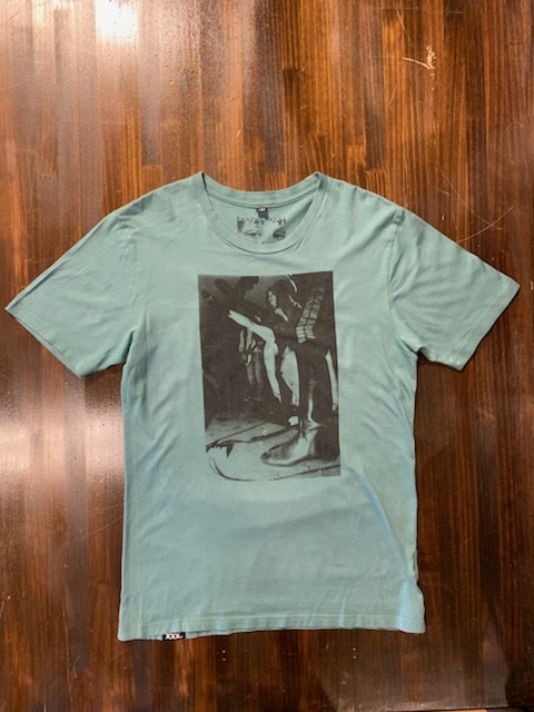 K148TC メンズ Tシャツ HYSTERIC GLAMOUR SUE RYNSKI ヒステリックグラマー スーリンスキー 半袖 グリーン 希少 / M レターパック配送