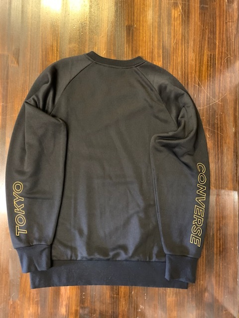 J315 メンズ スウェット ゆったり 大きいサイズ CONVERSE TOKYO コンバース トーキョー ブラック プリント 春 秋 (8)/ XL_画像6