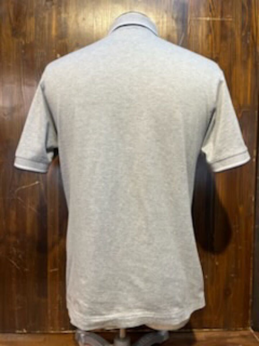 L563 メンズ ポロ シャツ FRED PERRY フレッドペリー 半袖 グレー ユニオンジャック アメカジ カジュアル 古著 / S レターパックライト発送