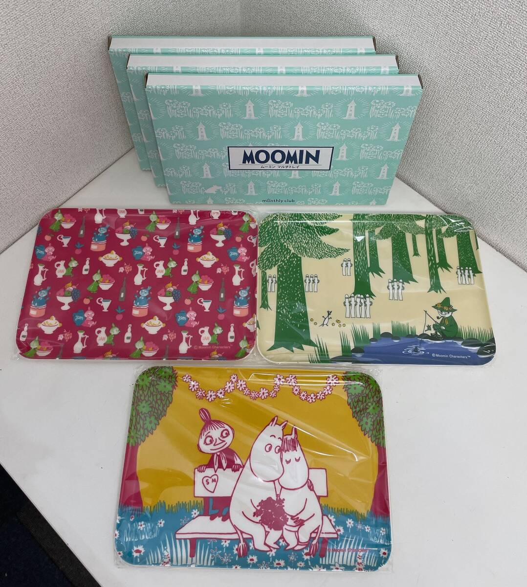 【MOOMIN ムーミントレイ 3點(diǎn)】キッチン/雑志付録/コレクション/グッズ/A76-252