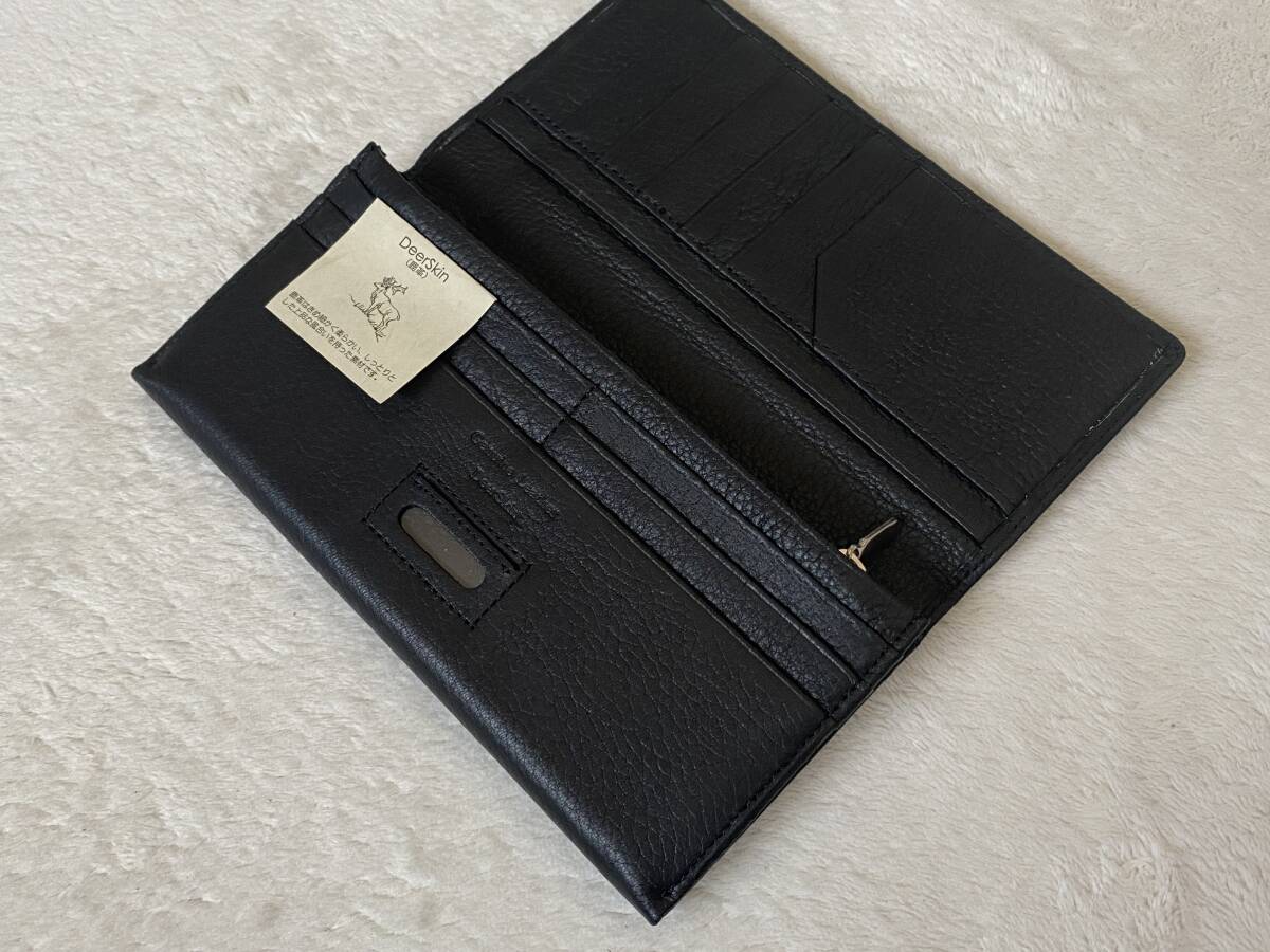 上質(zhì)な鹿革を使用！★新品★紳士本革制長財布（小銭入れ付き）★