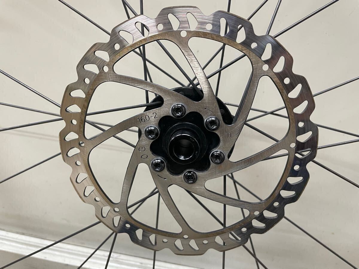 1円スタート GIANT ジャイアント PR2 ディスクブレーキ用 アルミリム ホイール スルーアスクル 700c チューブレス クリンチャー シマノ
