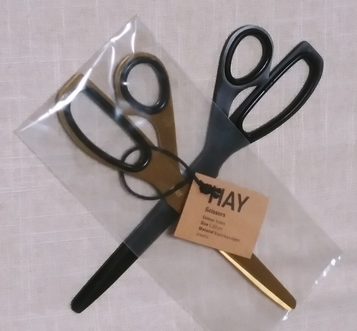 送料無料　HAY　ヘイ　Scissor　はさみ　GOLD　ゴールド　金　新品　+　おまけ　Black　ブラック　黒　ユーズド　北歐デザイン雑貨