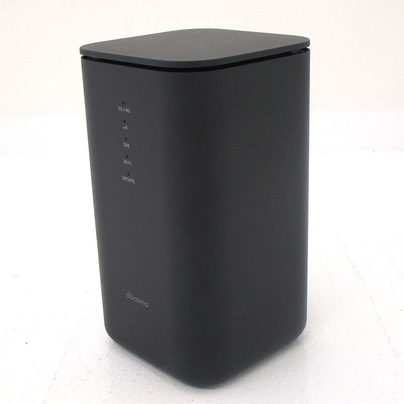★中古★docomo home 5G HR02 5G対応ホームルーター Wi-Fi ルーター ダークグレー 利用制限:〇★【HD423】