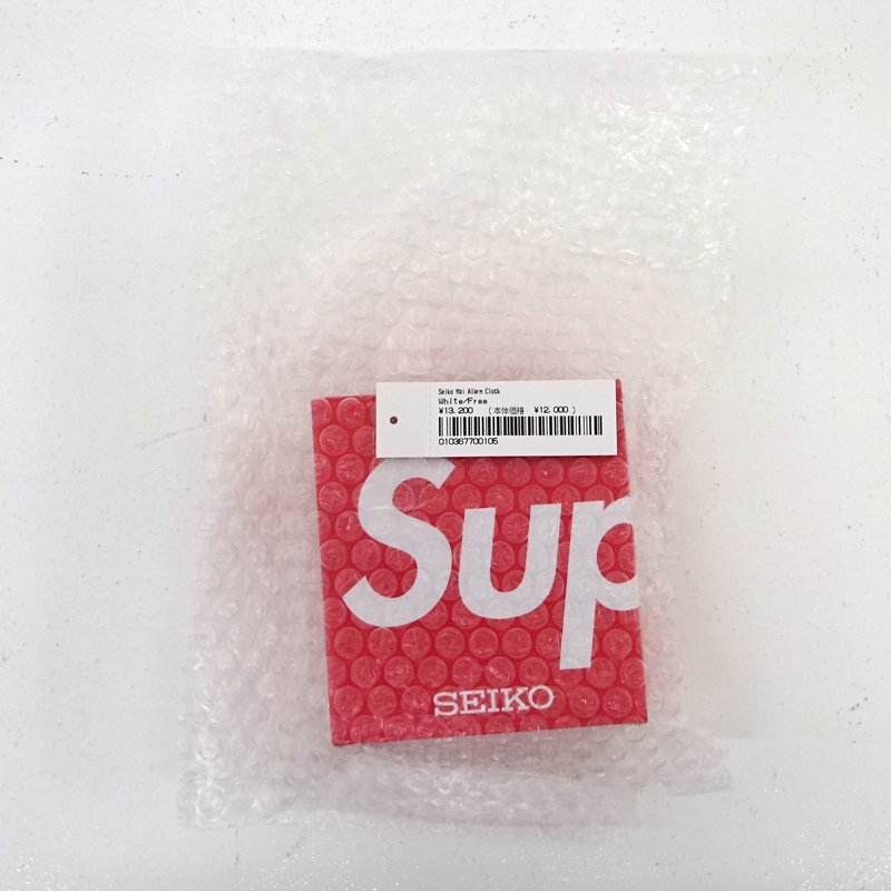 * нераспечатанный *Supreme×Seiko( Supreme × Seiko )Mai Alarm Clock White мой сигнализация часы 25SS*[AP134]