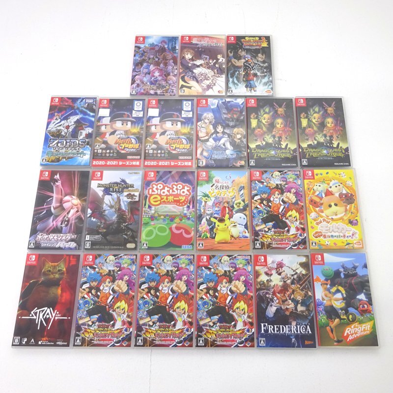Switchソフトまとめ売り　ポケモン　ドラクエ ☆中古☆Nintendo Switchソフト まとめ売り 計21本 (遊戯王