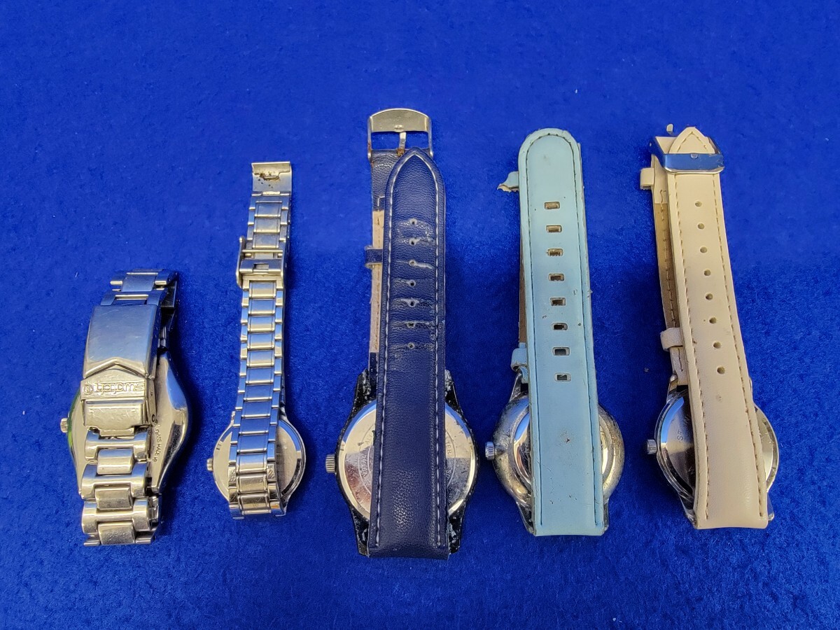 04 утиль снятие деталей Swatch SEIKO spirit ON THE EDGE тайна. страна. Alice ROYAL CROWN наручные часы 5 шт. комплект разряженная батарея неисправность товар 