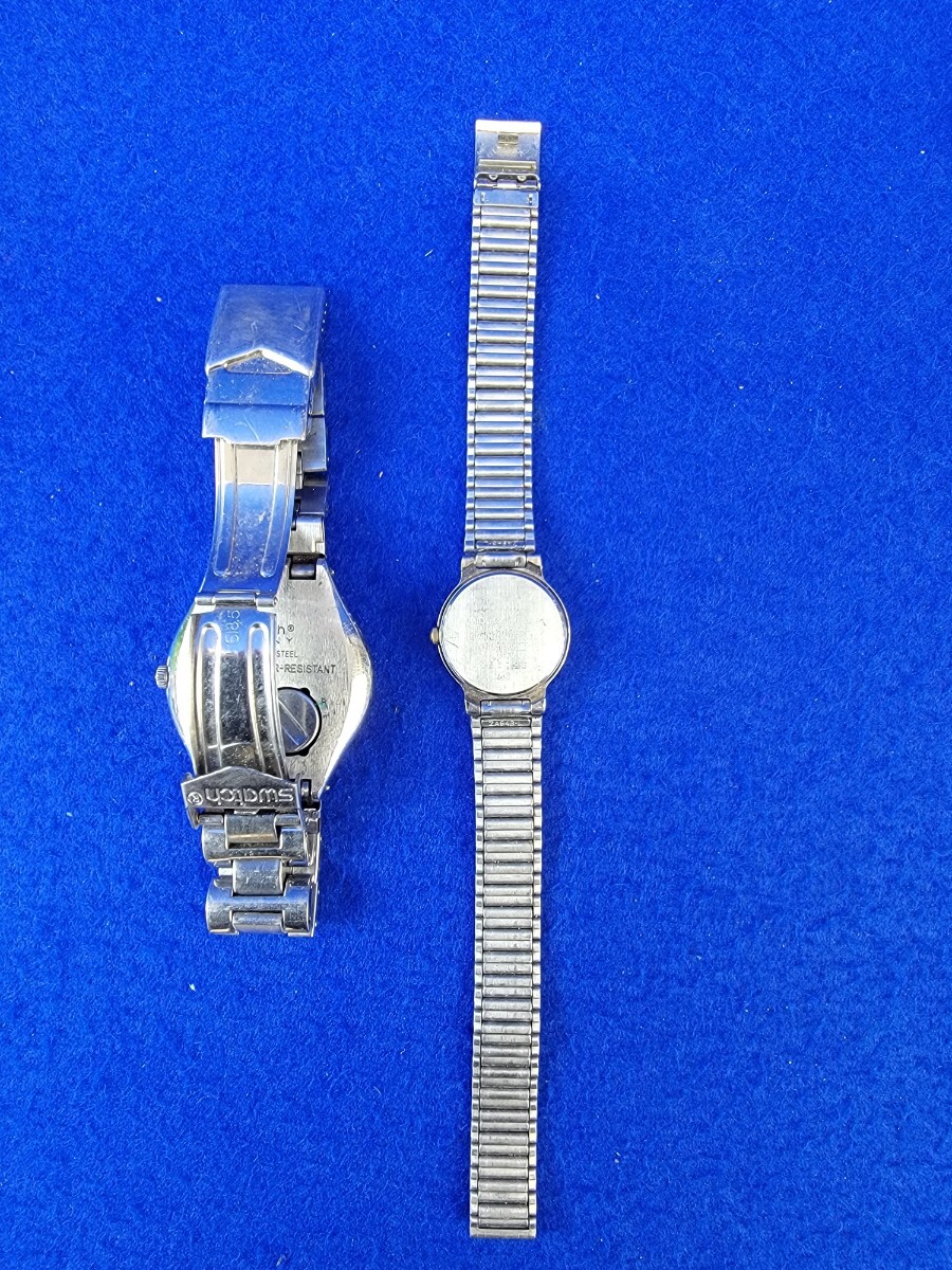 02 утиль снятие деталей Swatch ALBA URBAN j-axis Hello Kitty nattito наручные часы 5 шт. комплект разряженная батарея неисправность товар 