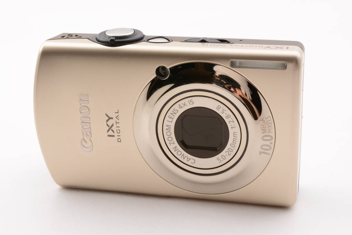 動作品 キャノン Canon IXY DIGITAL 920 IS ゴールド コンパクトデジタルカメラ 箱 取説 充電器付 管80N9403