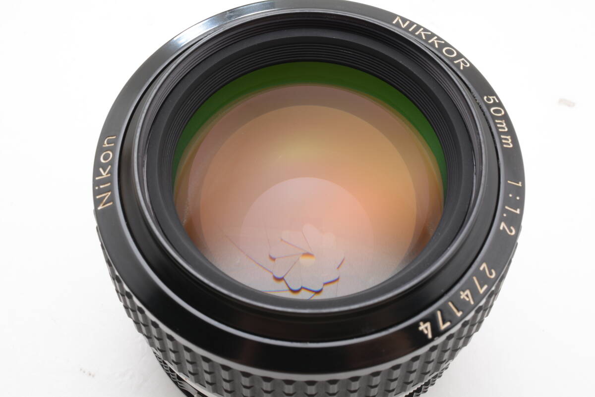  серийный совпадение Nikon Nikon NIKKOR 50mm f1.2 Ai-s MF однообъективный объектив коробка с руководством пользователя труба K10762