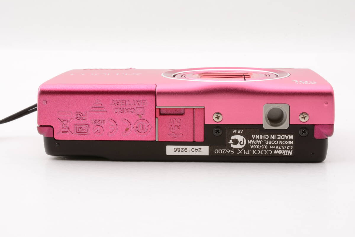 動(dòng)作品 ニコン Nikon COOLPIX S6200 クールピクス ピンク コンパクトデジタルカメラ 管N9427