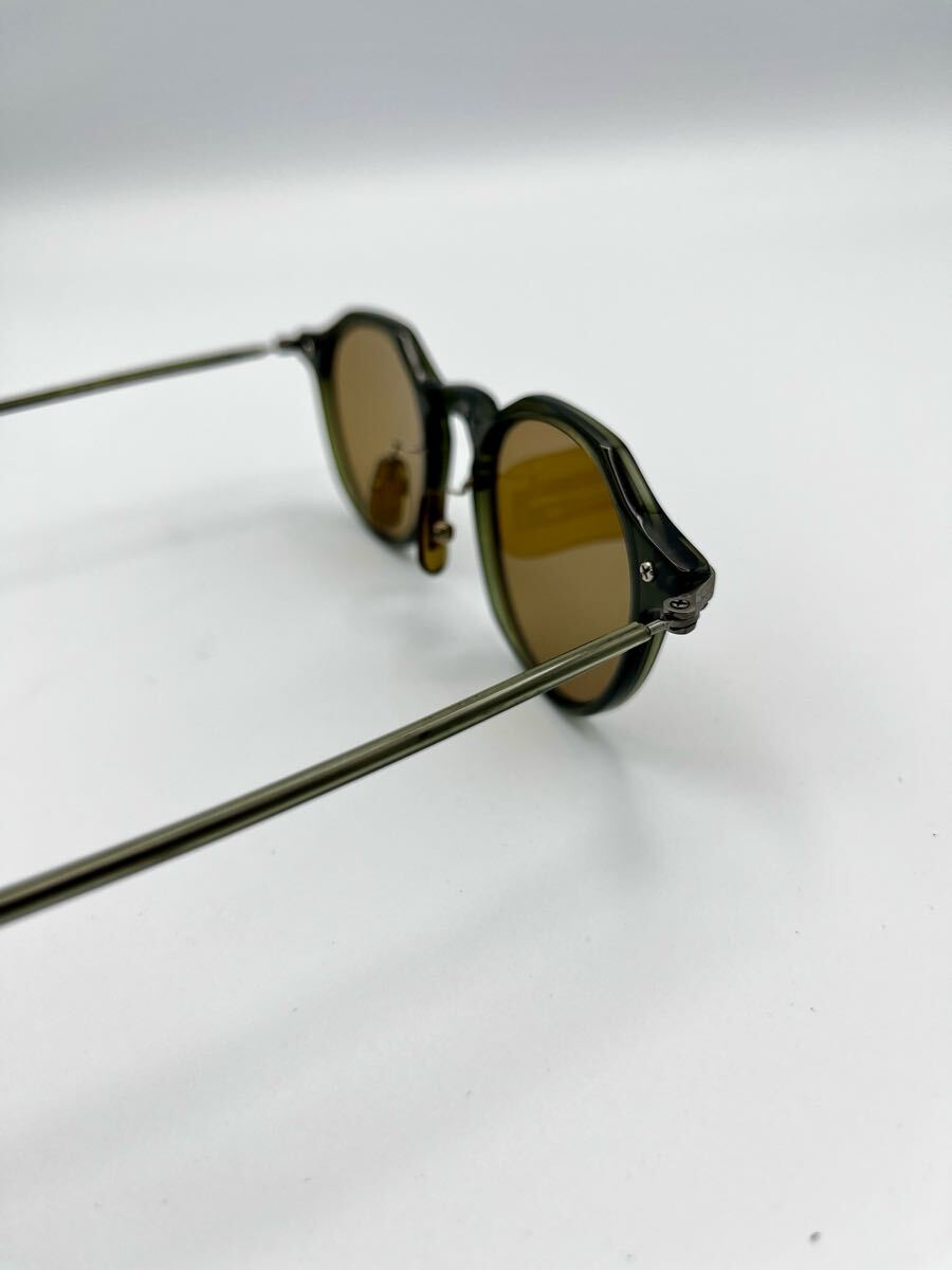 【美品】內(nèi)藤熊八 作 N-104 サングラス メガネ コンビネーション ライトブラウンレンズ UVカット アイヴァン 金子　BJクラシック 日本制