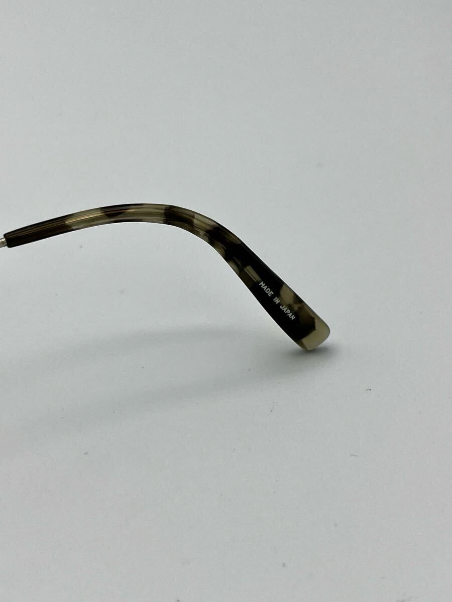 【美品】鯖江制 丹羽雅彥 メガネ オーバル クラシック サンプラチナ制 シルバー 度付き アイヴァン オリバーピープルズ 金子 職人